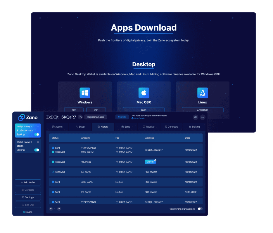 zano wallet